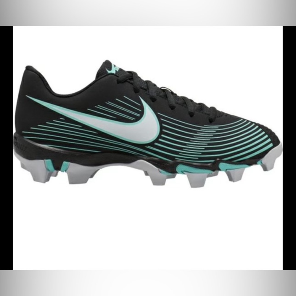 NWOT Nike Softball cleats 4.5Y Turquoise & Black